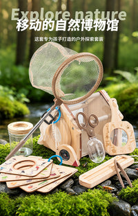 Kids Outdoor Insect Observation Box with Catching Kit