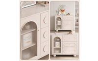 Storage Cabinet with Drawers Modern Cabinet with Drawers Sleek Drawer Chest for Living Room, Kitchen