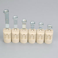 E14 Bulb Holder with Bracket for LED Candle Light, Candle Lamp Holder for Pendant Lights, E14 Lamp Holder 2A 220-250V, Beige Screw Base 250V