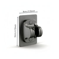 Showerhead Holder with Adhesive Backing No-Drill Handheld Shower Holder Shower Head Wall Mount Tooltool-Less Adjustable