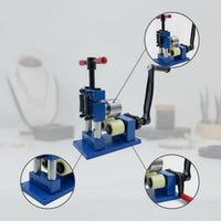 Benchtop Band and Bracelet Bending Machine Compact Hand Crank Bracelet Bender Metal Jewelry Bender with Rollers Versatile for Jewelers, Hobbyists, Makers, Workshops, Studios