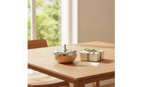 Storage Jar with Lid Bi Color Lidded Storage Jar Modern Container for Office