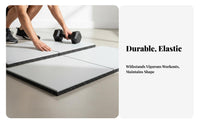 Rubber Gym Mat Wear Resistant Heavy Duty Rubber Flooring Noise-Reducing Shock Absorbing Floor Tile for Weightlifters, Bodybuilders, Strength Training