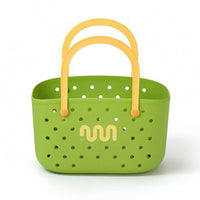 Basket with Handles Portable Plastic Storage Basket with Handles Compact