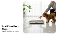 Indoor Dog Potty Tray Detachable Design Dog Potty Tray with Grate Puppy Litter Box with Spray Guard Non-Slip Bottom