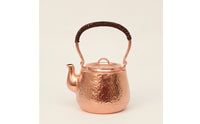 Hammered Copper Tea Kettle Compact Hammered Kettle Traditional Vessel for Collectors