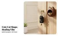 Lucky Cat Chime Easy Installation Lucky Cat Door Chime Handcrafted Japanese Design Entry Bell for Homeowners, Gift Donors, Entryway, Cafe, Porch