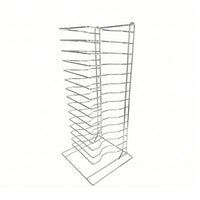 Countertop Pizza Pan Rack Space-Saving Pizza Pan Holder Vertical Tray Display Stand Heavy-Duty for Pizzerias, Bakeries