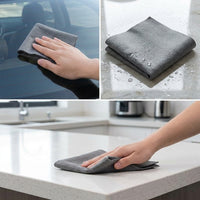 Microfibre Magic Cleaning Cloths for Glass and Mirrors, Reusable Microfiber for Panes and Screens, Soft Single Color Design
