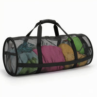 Easy Dry Mesh Duffel Bag Breathable Mesh Bag with Shoulder Strap Lightweight Sports Duffel with Side Pocket Heavy Duty for Swimmers