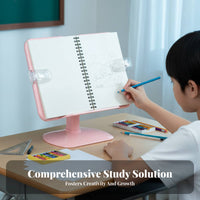 Multi-Functional Adjustable Book Easel Handshands-off Adjustable Document Easel firm preading accessory holder holders perusing Accessory Stable Base for Children, Students, Readers, Bedroom, Study Room, School, Library