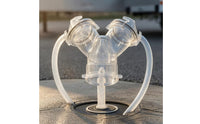 Transparent RV Sewer Wye Leak-Proof RV Sewer Y Connector for Campgrounds