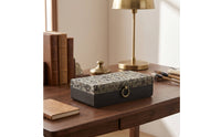 Wooden Jewelry Box with Loop Pull Wood-Grain Wooden Jewelry Box Vintage for Dresser, Vanity, Wardrobe