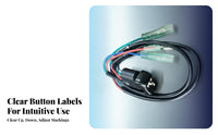 Direct Replacement Outboard Engine Trim Tilt Switch Easy Installation Boat Engine Tilt Switch Resistant Vehicle Part Long-Lasting for DIY Boaters, Marine Mechanics