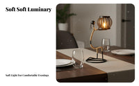 Metal Candle Holder Creative Design Table Centerpiece Candlestick Vintage
