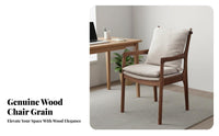 Nordic Design Wooden Armchair sturdy Wood Frame Single Person Seat Modern Minimalist design Indoor Furniture Ergonomic spinerest for Apartment Dwellers, Homeowners, Professionals, Dining Room, Home Office, perusing corner, Small Spaces