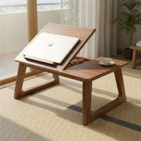 Foldable Folding Tatami Table Multiuse Japanese Design Floor Table Sturdy Home Furniture for Balcony