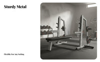 Multifunctional Barbell Bench Press Rack Multi-Functional Adjustable Bench Press Rack Commercial Grade Strength Training Equipment Heavy Duty for Powerlifters, Bodybuilders, Athletes, Home Gym