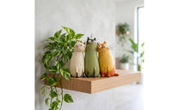 3 Pieces Handmade Cat Figurine Decorative Cat Desk Figurine Ornament Home Decor for Office