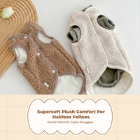 Cat Plush Fleece Vest Thick Warm Winter Wear