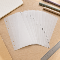 PP Transparent A-Z Index Divider Cards for A6/A5/A4 Notebooks & Planners