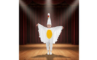 White Swan Costume Wing Sleeves Children's Swan Jumpsuit 3D Headpiece Kids' Apparel for Stage Performance, Halloween