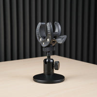 Wide Compatibility Adjustable Audio Device Clip Anti-Slip Grip Universal Mic Stand Clip Long-Lasting Plastic Audio Accessory for Studio