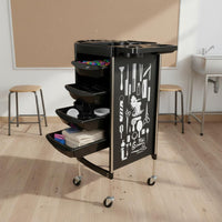 Hair Salon Trolley Multi-Tier Salon Storage Effortless Cart to Organize Styling Cart for Hairdressers