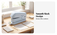 Single-Hand Notebook Page Punch Glossy Finish Binding Binder Punch Portable Paper Hole Puncher Long-Lasting