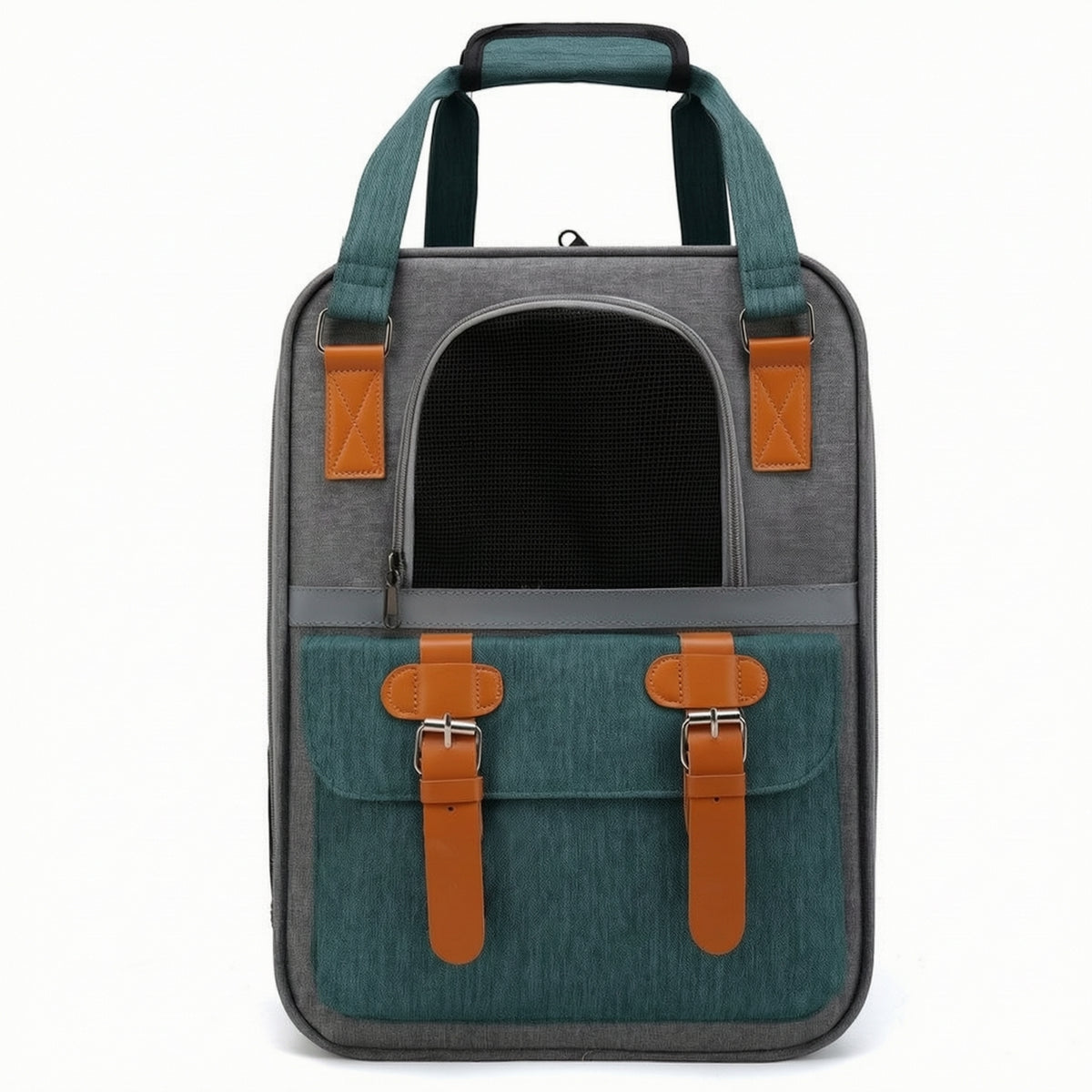 Soft-Sided Pet Carrier Backpack Breathable Backpack with Mesh Panels Handsunobstructed Covered Pet Bag Ventilated for Cat Owners, Vet Visits, Commuting