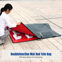 Market Stall Mat, Foldable Two-in-One Cloth Bag, Waterproof Portable Multi-Functional Storage Mat for Night Market