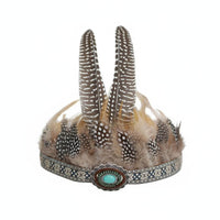 Feather Headdress Real Feathers Tribal Feather Headband Adjustable Fit
