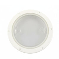 Round Deck Plate Cover with Transparent Lid Marine Deck Plate Cover Weather-Tight Hardware for Boat Owners, Boats, Yachts