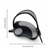Bike Pedal with Toe Cage Weather-Resistant Exercise Bike Pedal with Strap Reinforced Pedals for Mountain Bikes