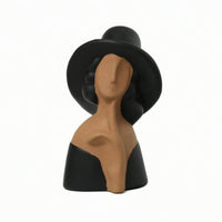 Bust Sculptural Art Piece Matte Figurine for Living Room
