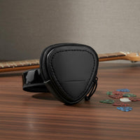 Large Capacity Guitar Pick Holder Bag Zipper Closure Zippered Pick Case Quick Reach Slot for Guitarists, Live Performance, Stage Use, Gigs