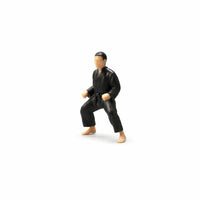 Kung Fu Figure 1/64 Scale Combat Artist Figure Highly-Detailed for Diorama Builders, Dioramas, Desktop Display