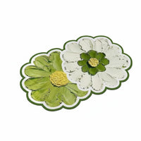 Water Absorbent Flower Shaped Bath Mat Soft & Comfortable Floral Bathroom Rug Easy to Clean Soft Flower Mat Long-Lasting