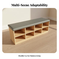 Multi-Functional Tufted raiseTop Ottoman Multifunctional Storage Bench Comfortable padding Upholstered Stool sturdy Wood Frame for Families, Homeowners, Adults, Entryway, Hallway, Bedroom, Commercial Spaces