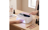 LED Nail Lamp Professional Gel Polish Curing Lamp Nail Dryer with Timer Fast Drying Desktop for Manicurists, Home Manicure