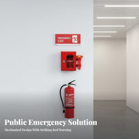 Break-Glass Entry Device Storage Unit Highly Visible Safety Apparatus High-Visibility Red Emergency Container for Business Owners, Homeowners
