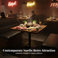 Restaurant Booth and Table Set Versatile American Design Cafe Furniture Sturdy Upholstered Restaurant Booth Sofa for Restaurants, Coffee Shops, Hotels