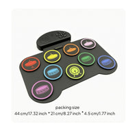 Children's Drum Pad Colorful Music Toy Built-in Speaker
