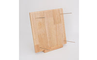 Natural Wood Crochet Blocking Board Metal Pins Wooden Blocking Board Upright Stand Craft Tool Precise Grid