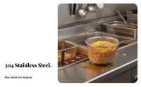 Pasta Boiling Basket Multipurpose Stainless Steel Mesh Strainer Hot Pot Skimmer Versatile Deep Frying Basket Long-Lasting