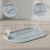 Transparent Water Mat with Tunnel Comfortable Pet Cooling Tunnel Smooth Ice Bed Bite Resistant for Summer