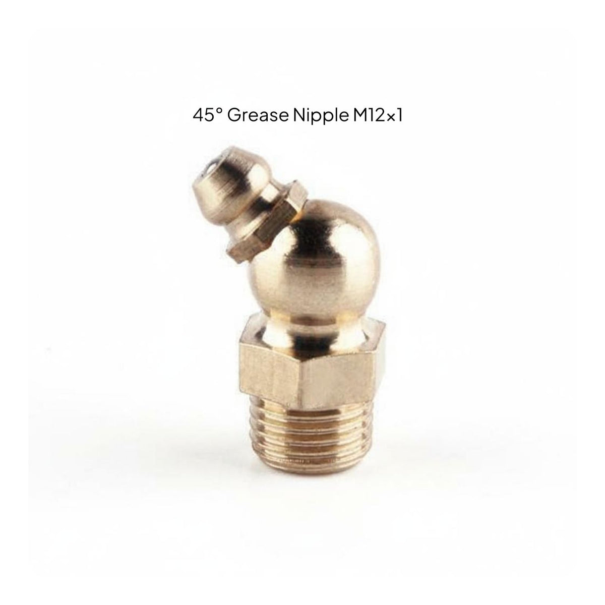 Rust Resistant Brass Grease Nipple Precision Machined Straight Brass Oil Nozzle Leak-Proof