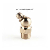 Rust Resistant Brass Grease Nipple Precision Machined Straight Brass Oil Nozzle Leak-Proof