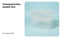 Stackable Drawer Organizer debrisproof Clear Drawer unit Space Saving for Students