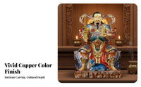 Leisheng Universal Celestial Lord Figurine Intricately Detailed Taoist Celestial Power Ous Immortal Statue Lively Colors Chinese God of Storms